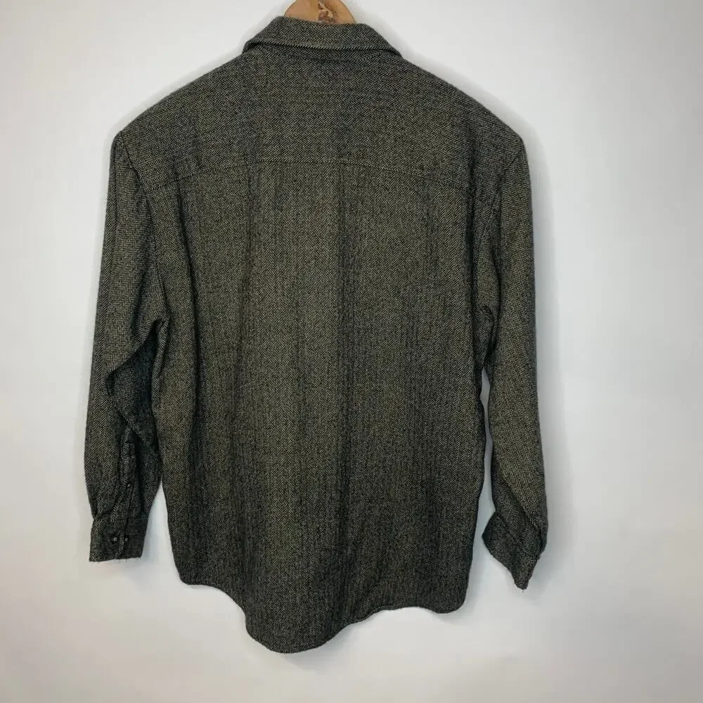 Vintage Van Heusen  Herringbone Shacket Sz 15 1/2